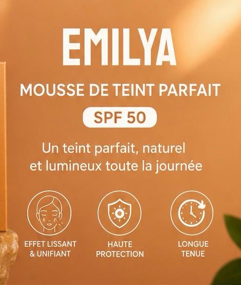 Mousse de teint parfait SPF 50 DARK